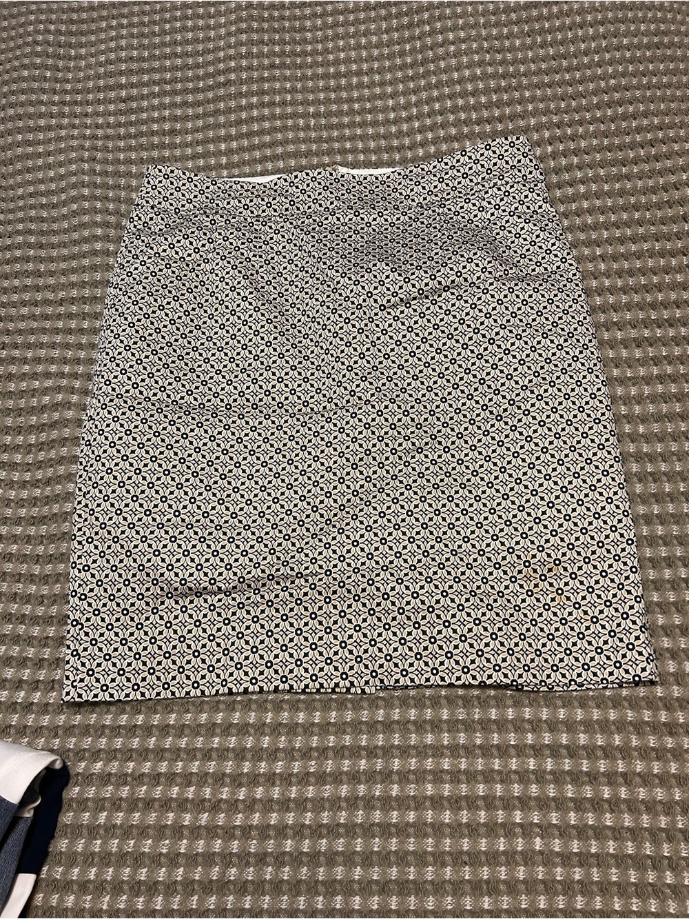 Jessica Black & White Geometric Print Pencil Skirt size 10
